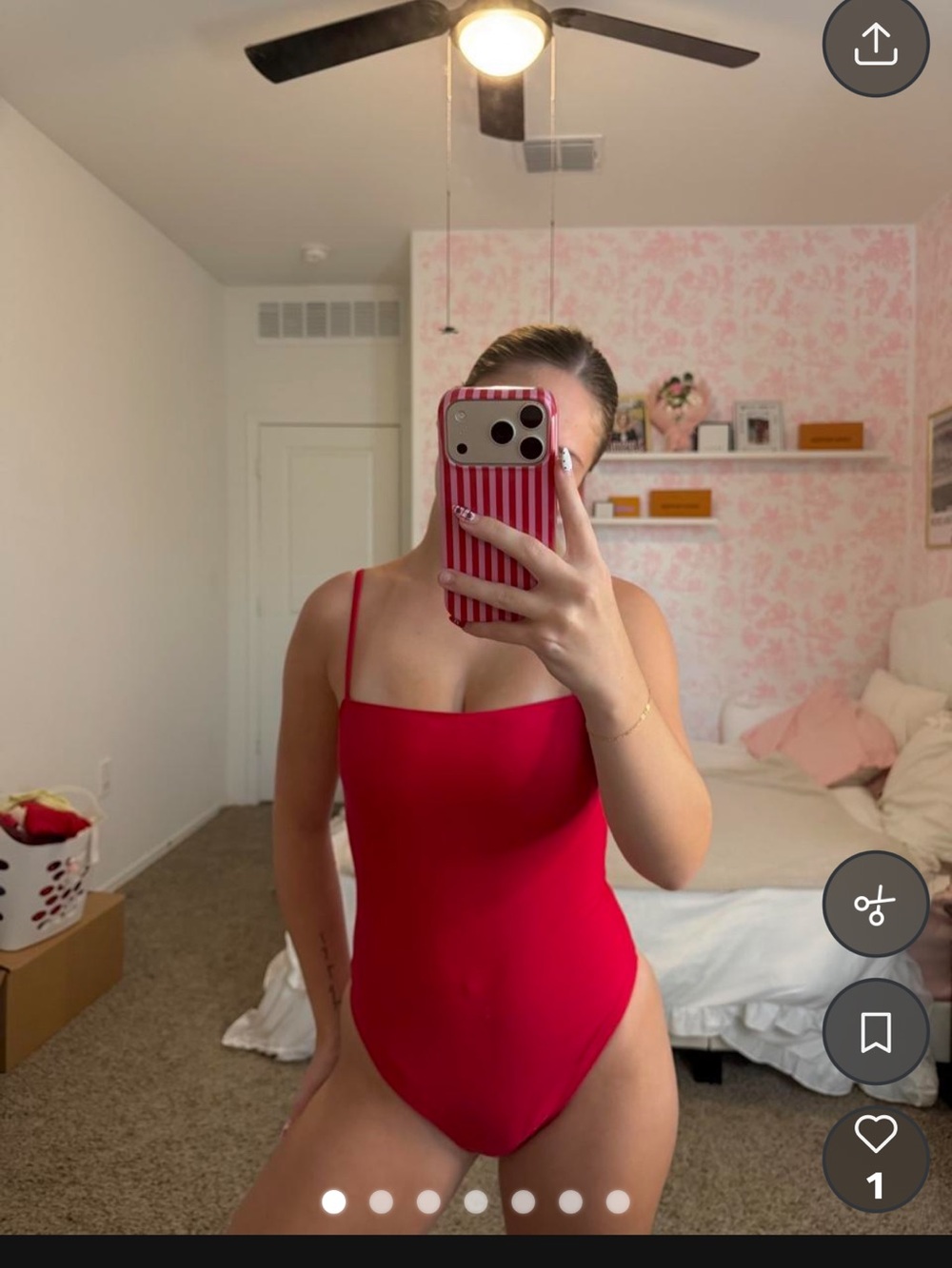 RELLECIGA Red One-Piece Swimsuit